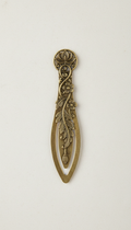 Antique gold botanical bookmark