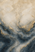 Gilded Tide - Abstract Fine Art Print