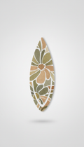 Floral Bookmark with Golden Petal Detail